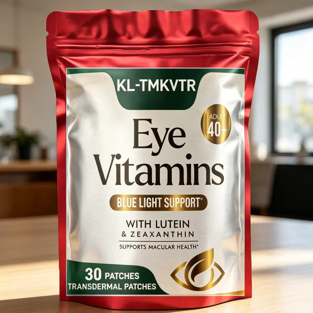 Patchs transdermiques vitamines et minéraux pour les yeux, zinc, cuivre et lutéine (30 patchs)