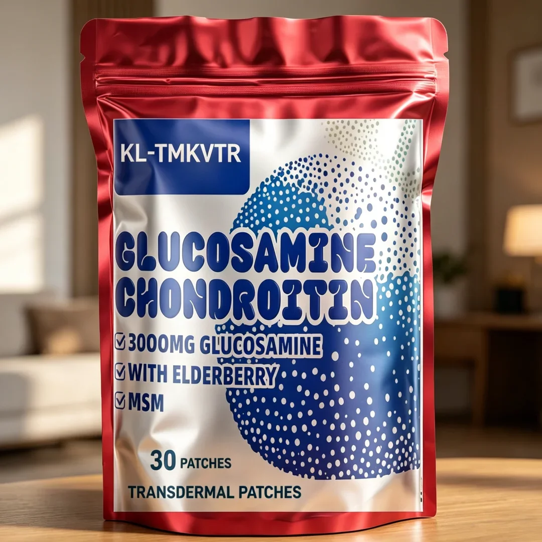 Patchs transdermiques glucosamine, chondroïtine et MSM pour les articulations (30 patchs)