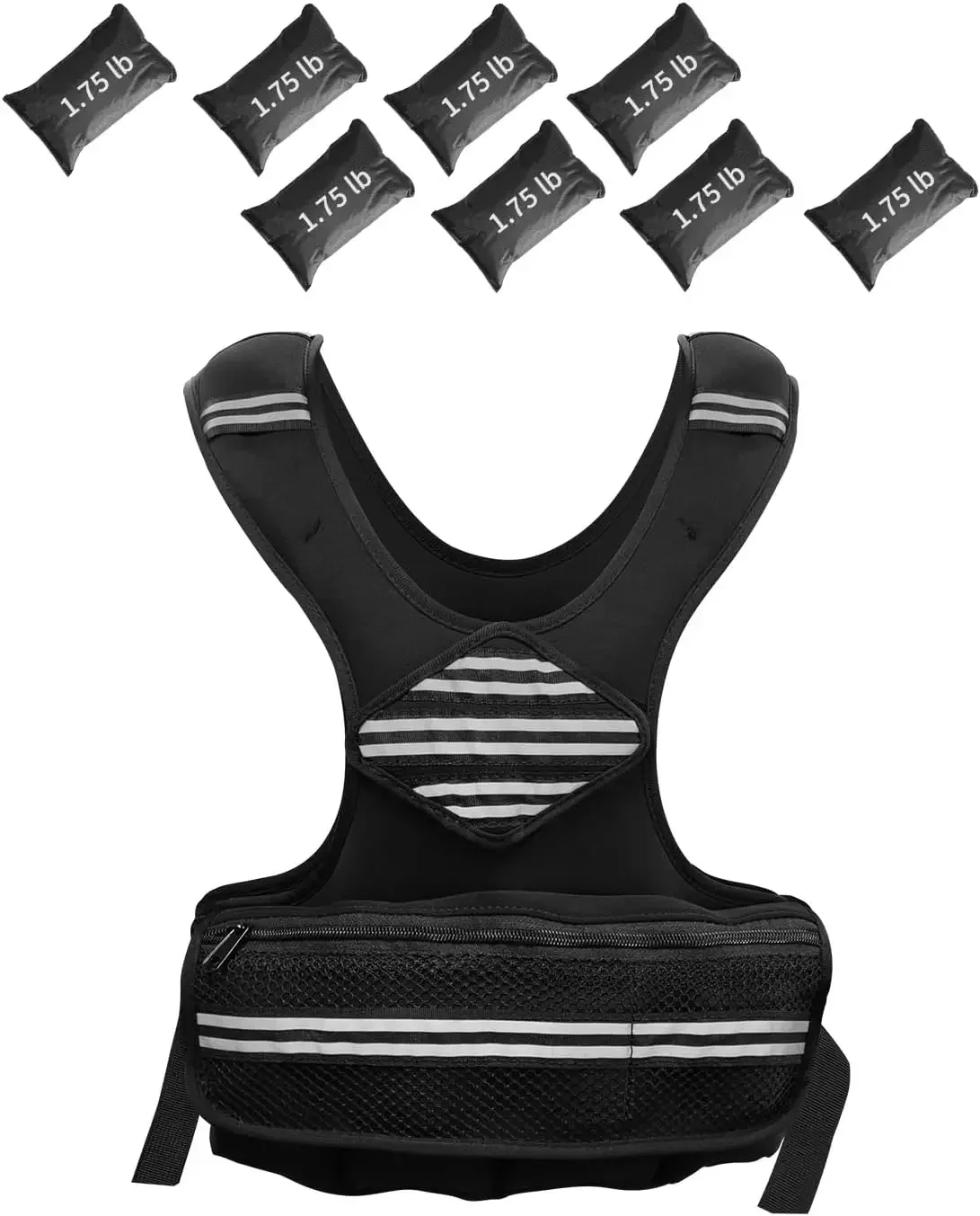 Gilet lesté réglable Garvee, course et musculation à domicile