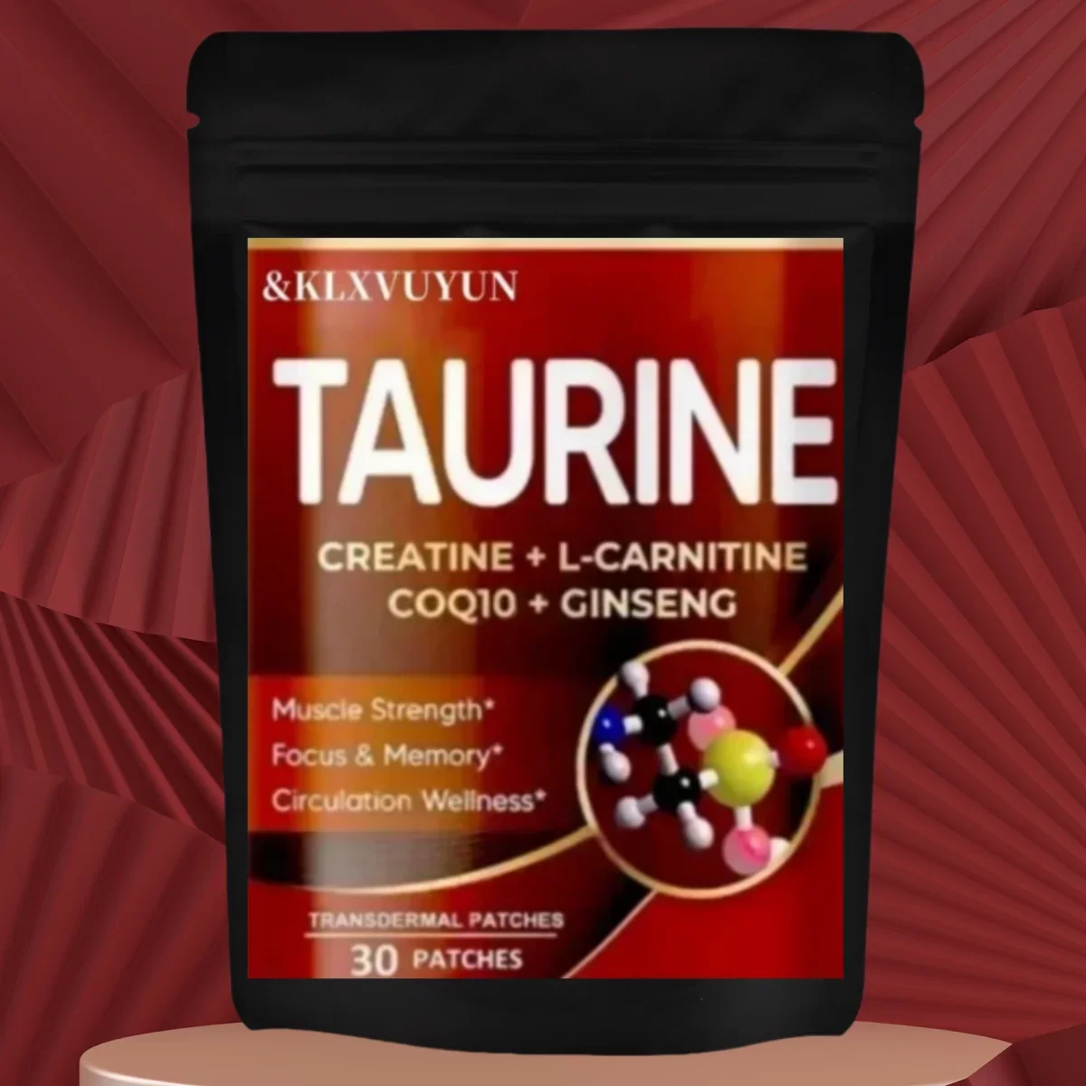Patchs transdermiques taurine et créatine, 30 patchs