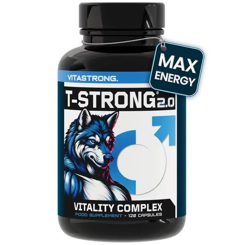 T-STRONG 2.0 Vitastrong, maca, arginine et zinc, 120 capsules